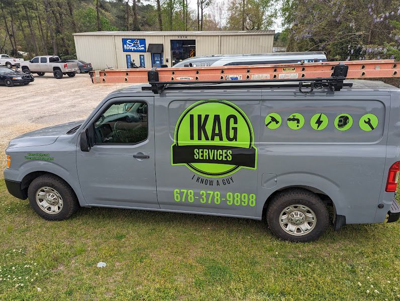 custom full gray printed wrap with lime green and black logos