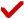 Red check mark.