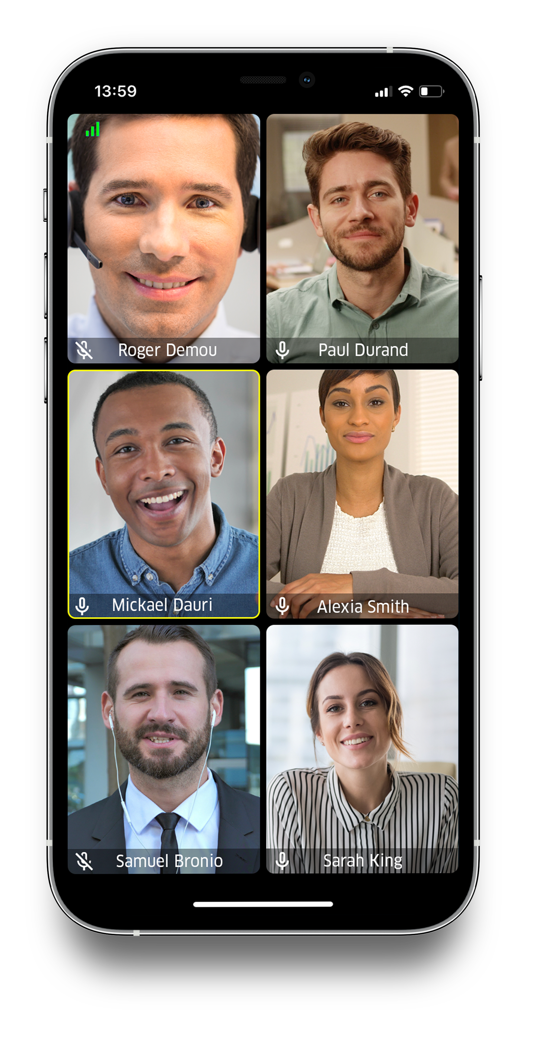 Mobile phone with video call