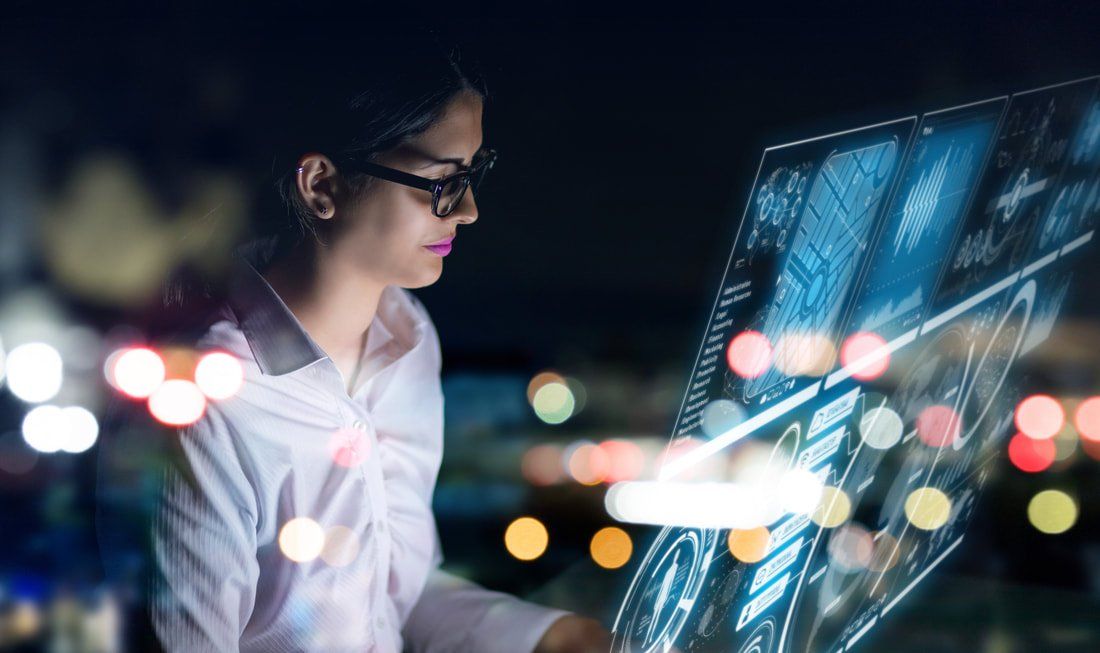 Person working on a computer