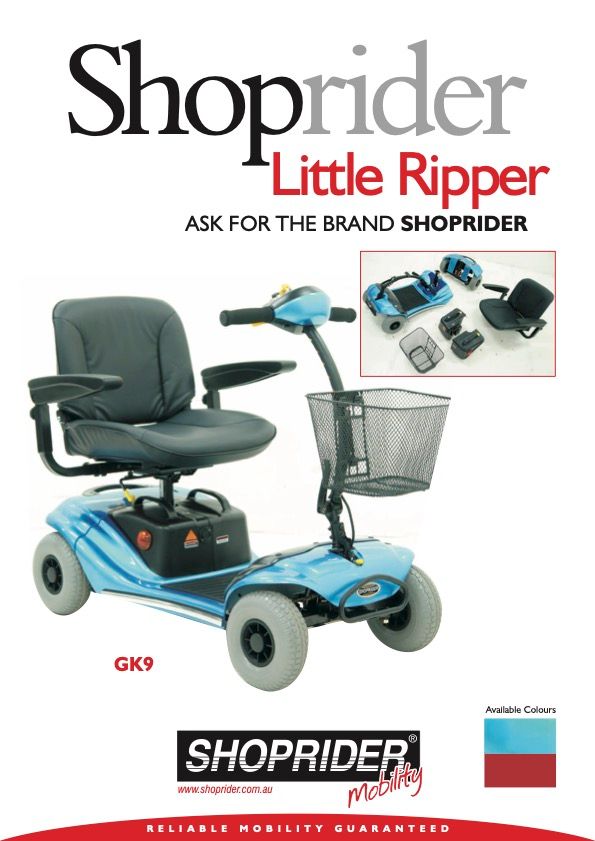 A Blue Mobility Scooter with A Basket on The Front Is on A White Background — Mobility Modification Services In Garbutt, QLD