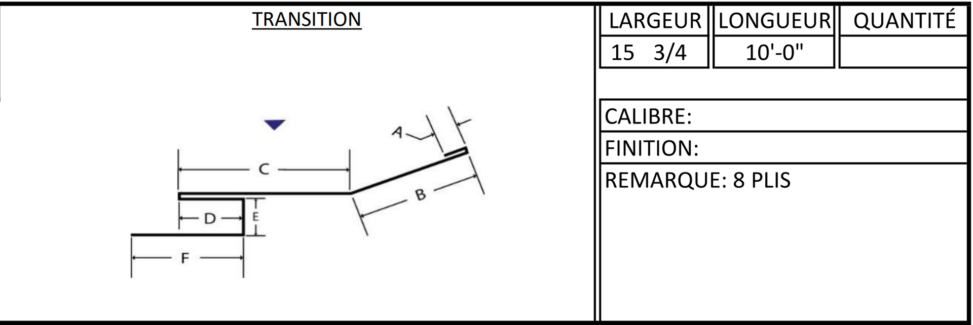 A black and white drawing of a staircase with measurements