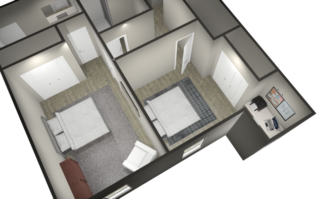2 bedroom 3rd floor bedrooms floor plan