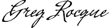 Greg Roque signature.