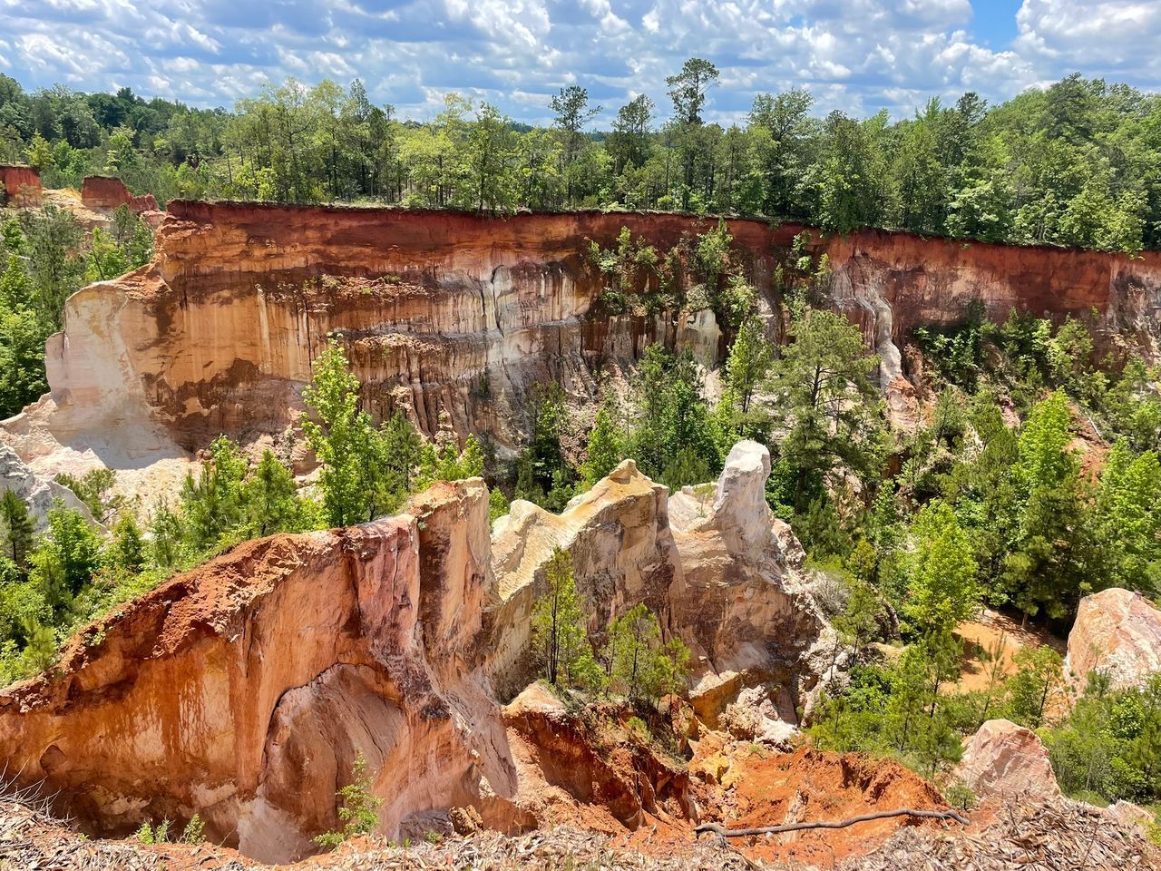 Providence Canyon State Park canyon walls — Georgia's Little Grand Canyon near Lumpkin GA