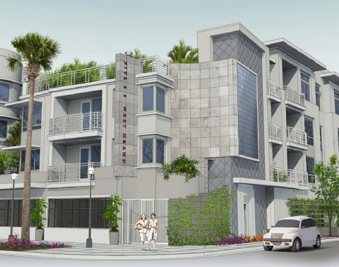 Concept rendering of the corner of the building