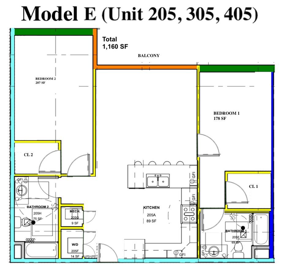 Floor Plan For Model E