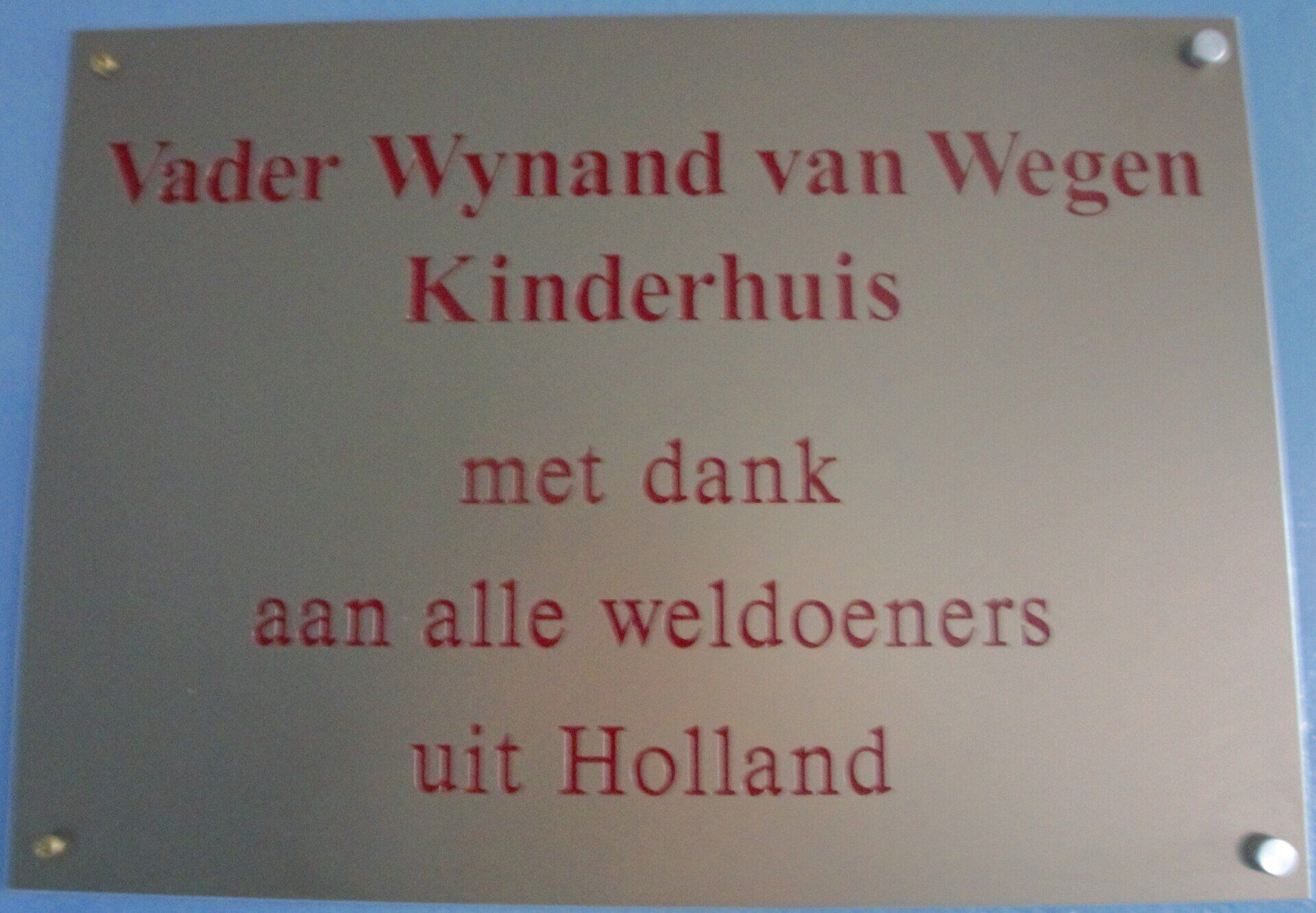 Plaquette Koshuis Friersdale