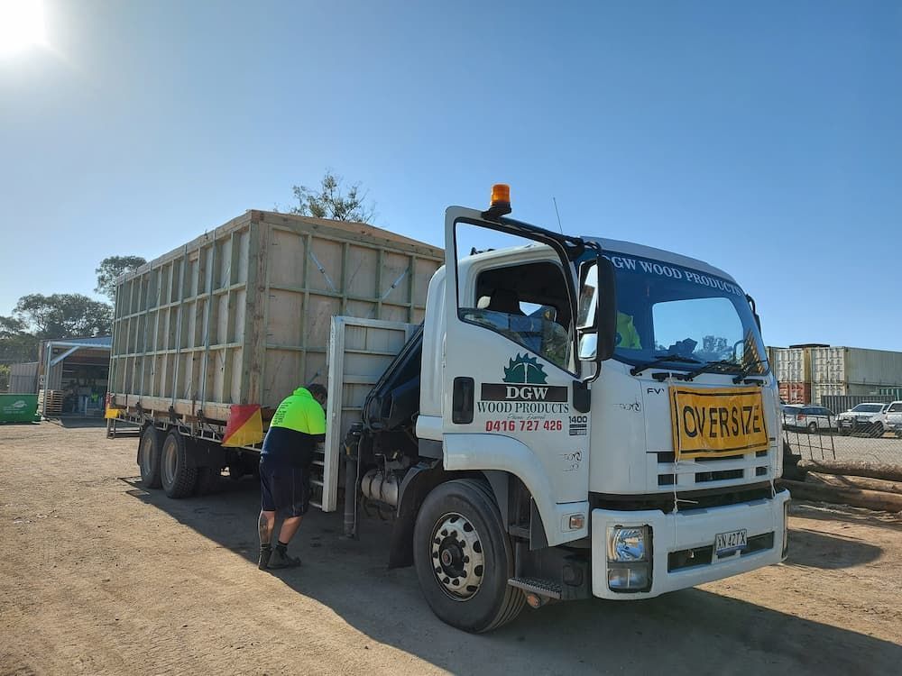 Hire Truck — Timber Suppliers in Hunter Valley, NSW
