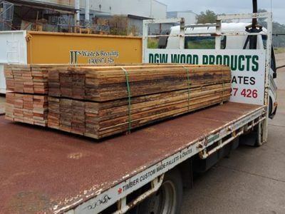 Timber Wood on The Delivery Truck — Timber Suppliers in Newcastle, NSW