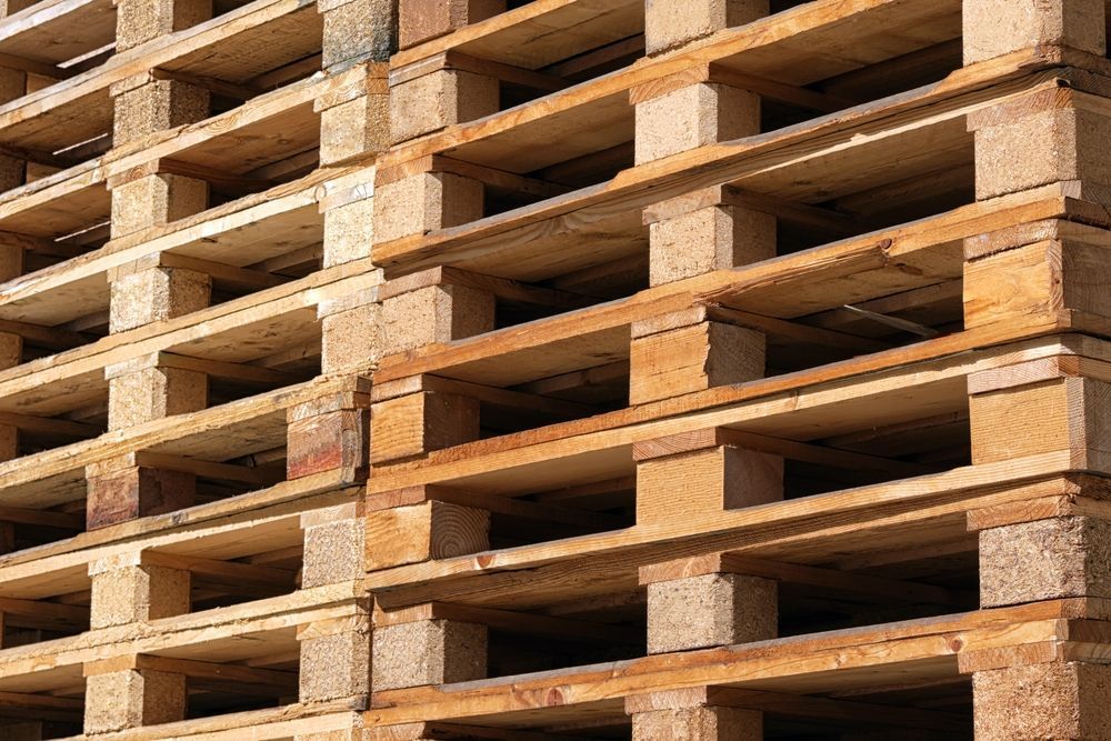 Close-up of a Lot of Wooden Pallets — Timber Suppliers in Newcastle, NSW