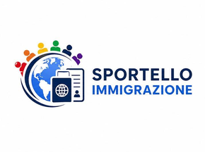 A colorful logo for caf sportello immigrazione
