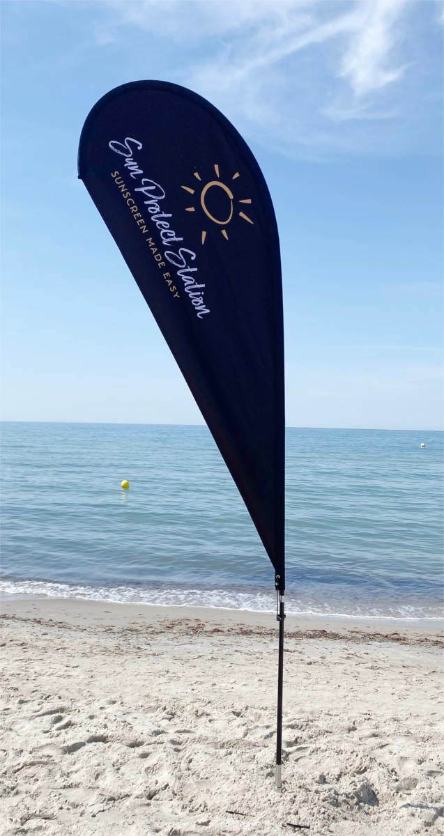 Sun Protect Station Flag Sonnenschutz für Events