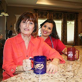 Nurse with Patient Smiling — Corpus Christi, TX — Angel Bright Hospice, Inc.