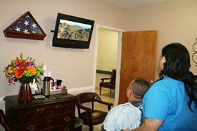 Patient Watching Television — Corpus Christi, TX — Angel Bright Hospice, Inc. Patient Watching Television — Corpus Christi, TX — Angel Bright Hospice, Inc.