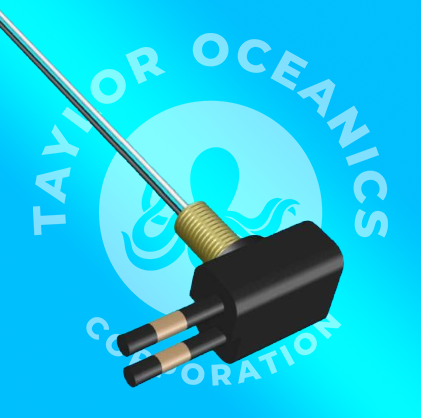A blue background with the words taylor oceanics corporation