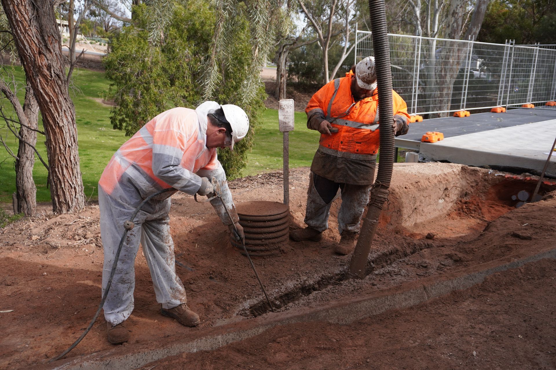 Utility excavation