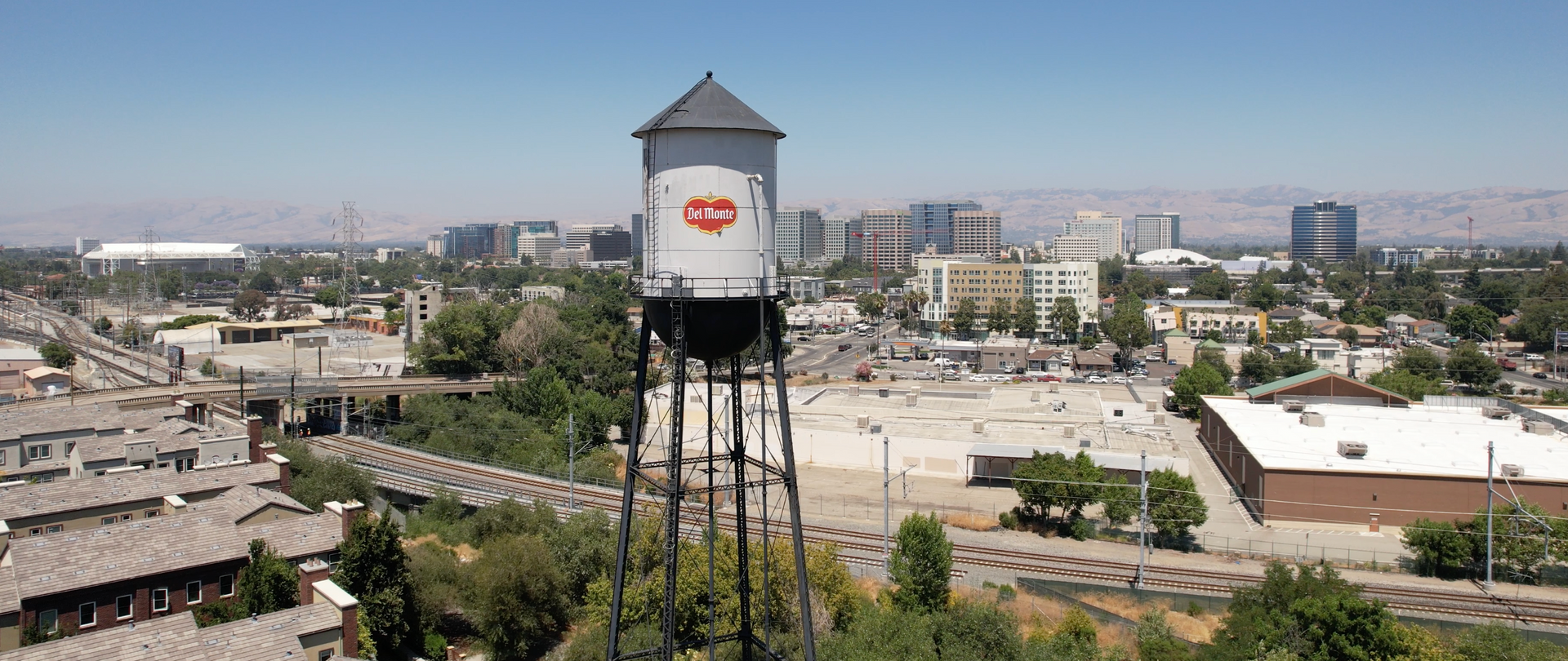 View of Del Monte Water Tower in San Jose
