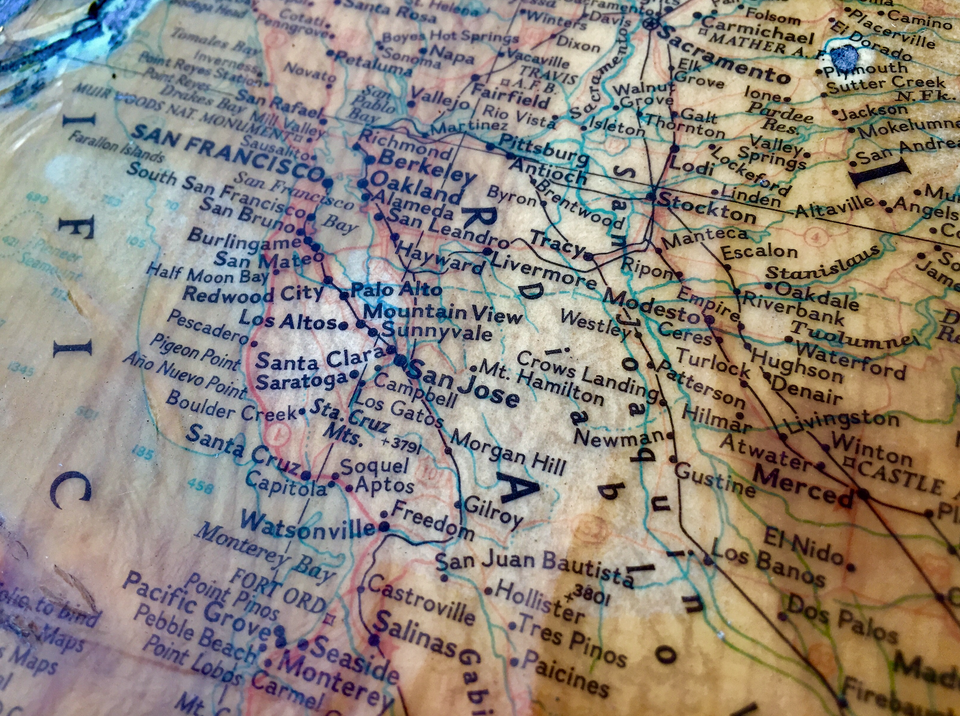 San Jose Map, Capitol of Silicon Valley
