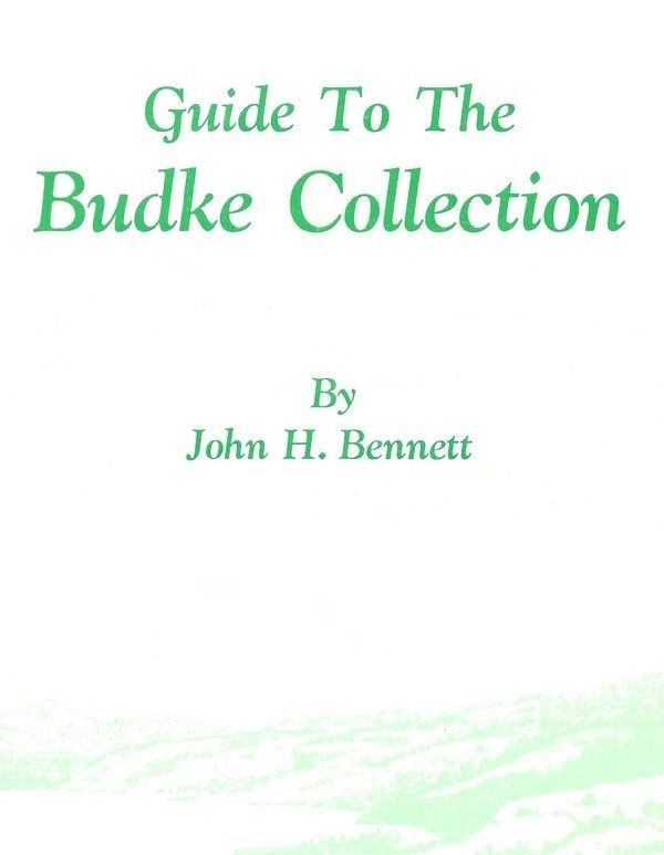 Guide to the Budke Collection