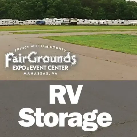 A sign for fairgrounds expo & event center in mahassas , va