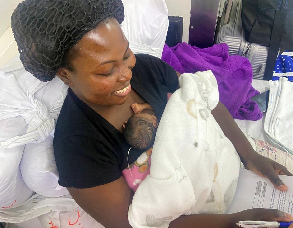 Ivy Nyarkoah Ivy Nyarkoah, here with her daughter Bregail, is paying it forward despite tragically losing Bregail’s twin brother, and is donating her excess breastmilk after an extremely premature birth experience, following which the babies received donor breastmilk for the first few days of life.