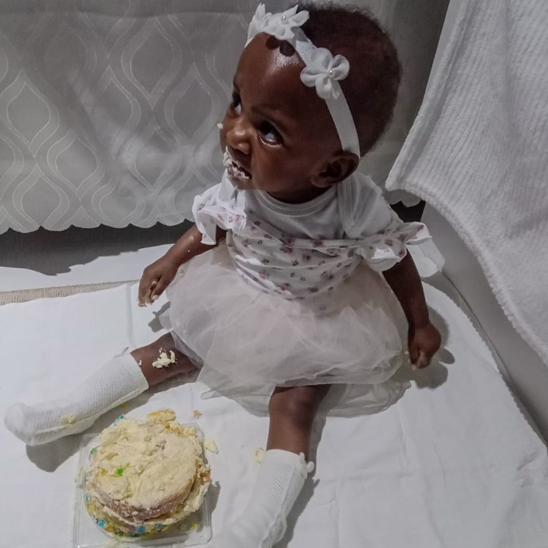 Tshiamo recently celebrated her first birthday.