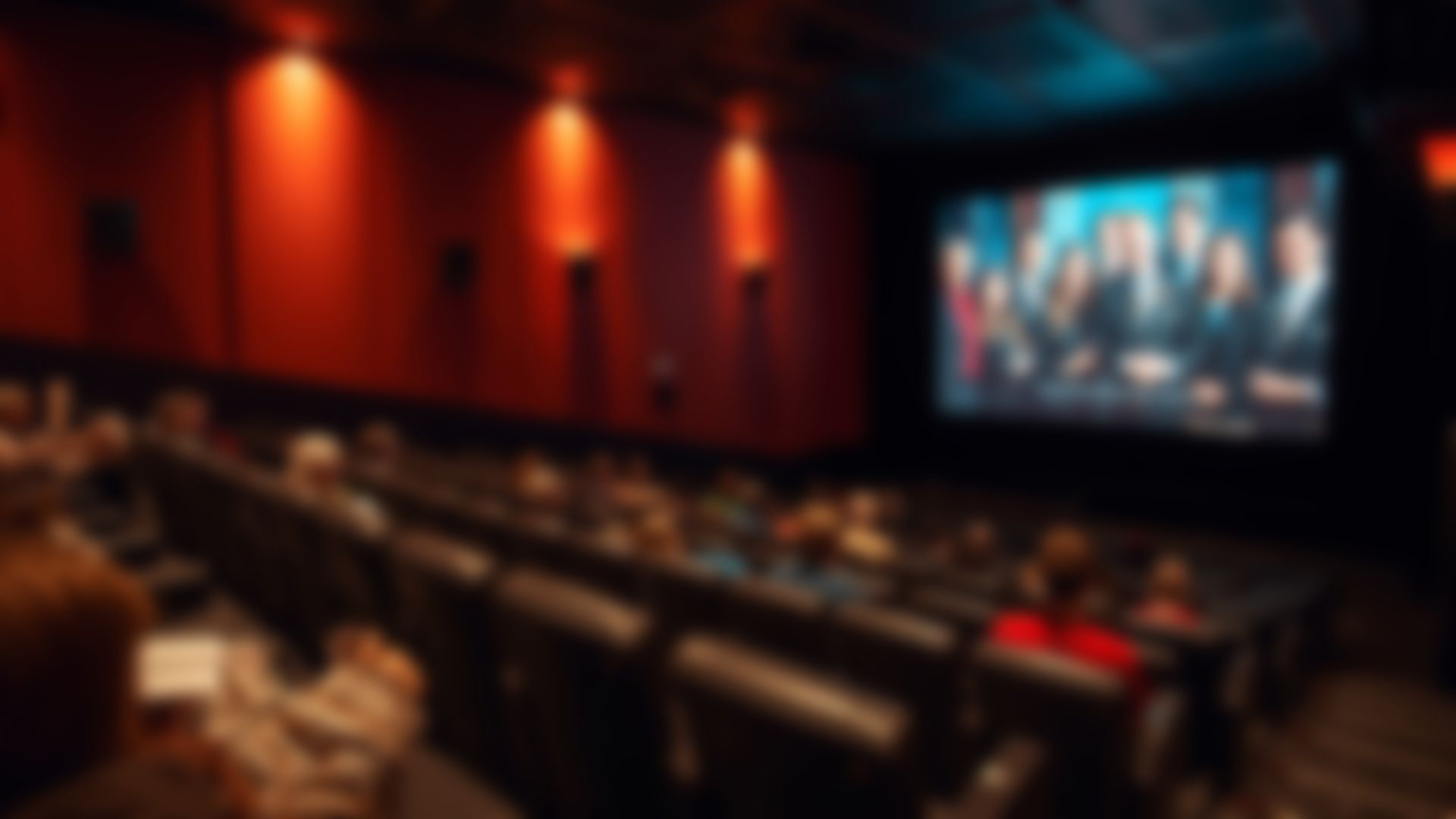 Inside movie theater