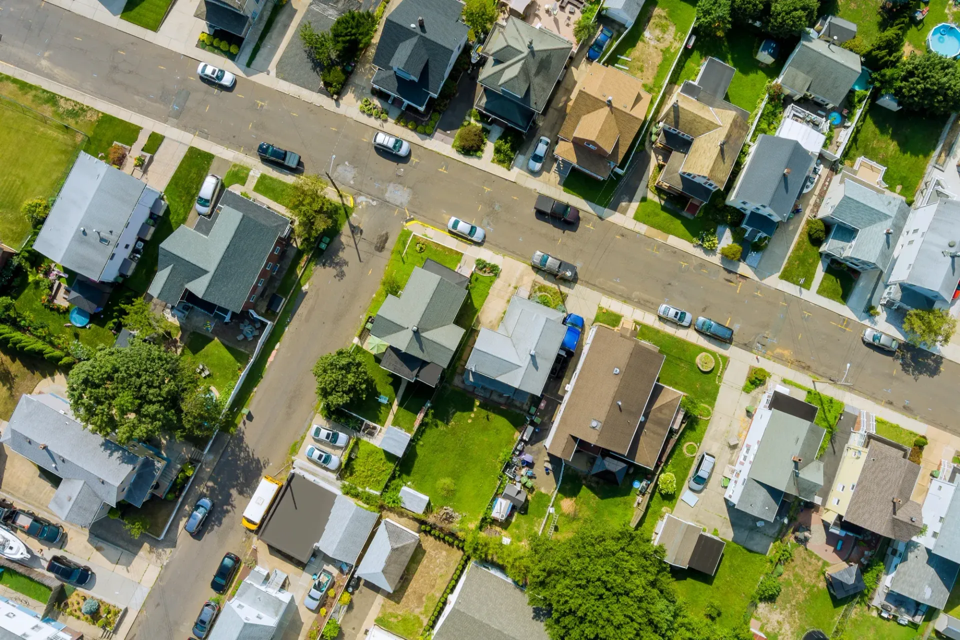 overhead veiw of Boulder neighborhood