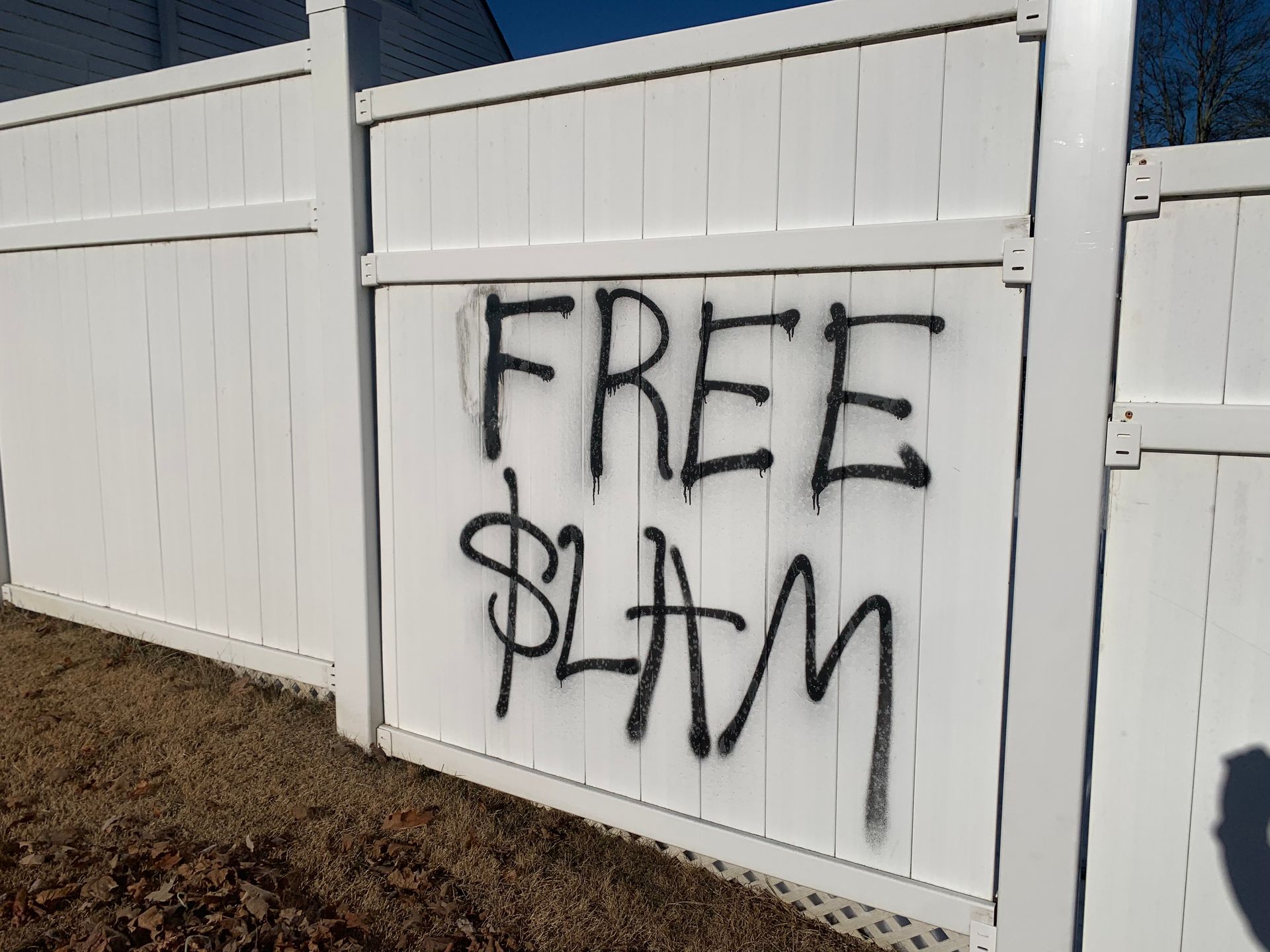 White fence with 