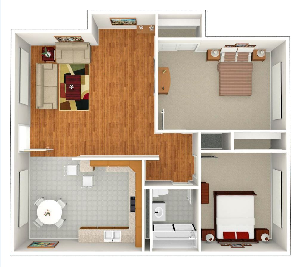 2 Bed | 1 Bath