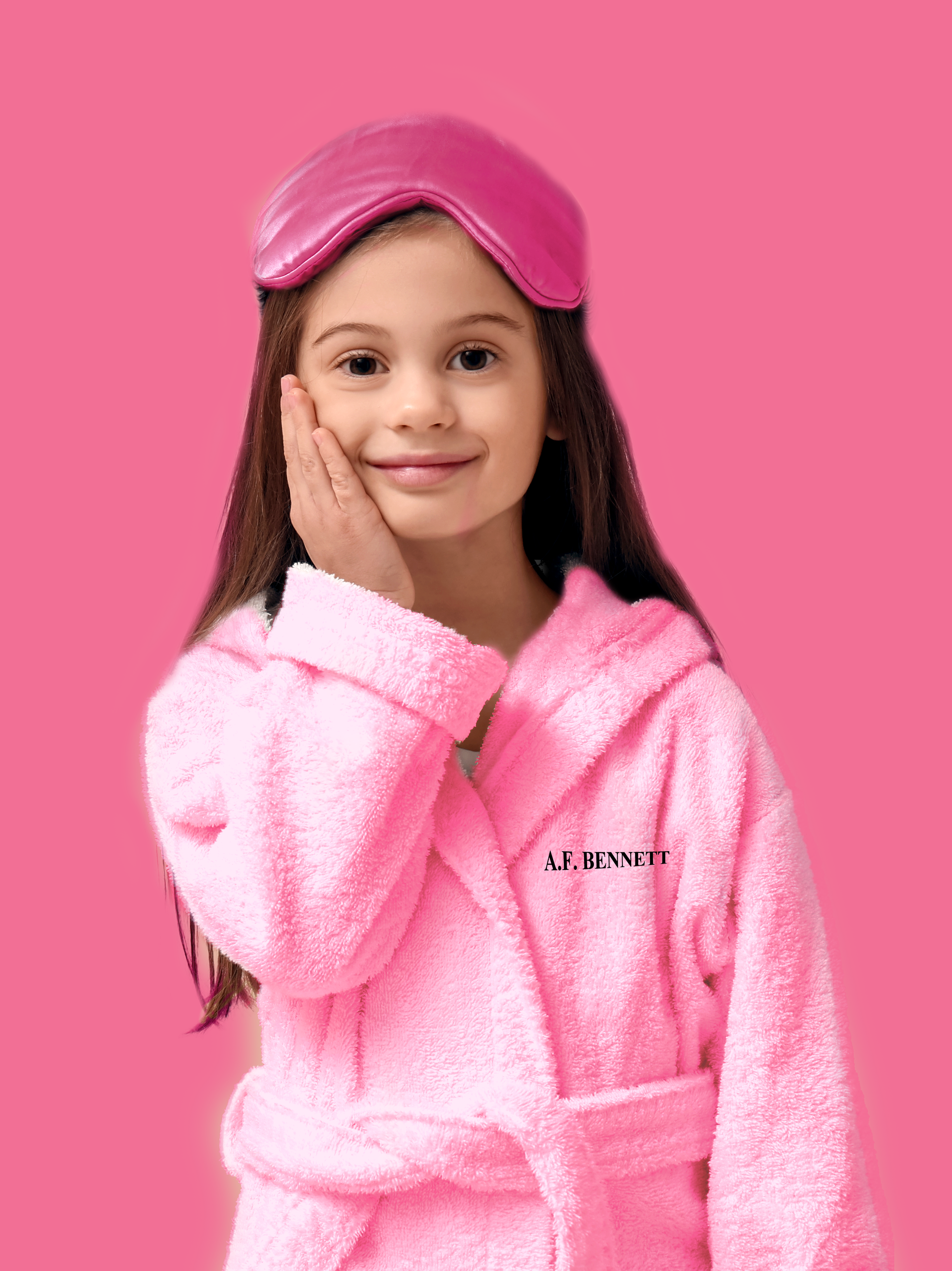 Young girl enjoying spa services.  A.F. Bennett's luxurious kids spa parties. 