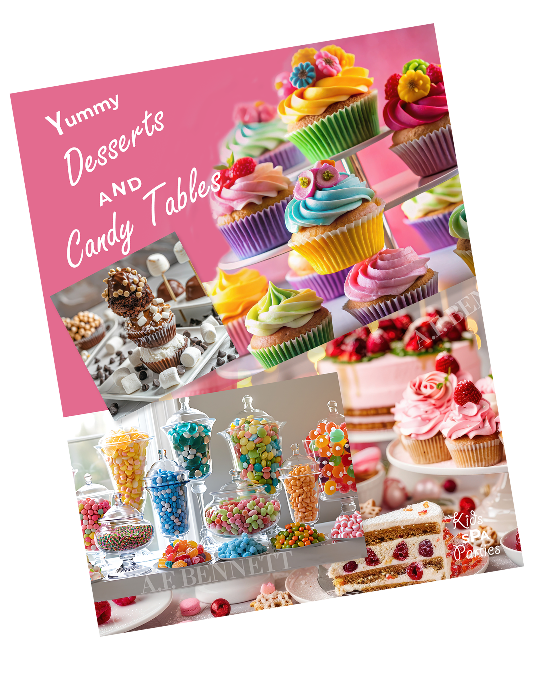 Kids spa parties at A.F. Bennett can include yummy desserts and candy tables. 