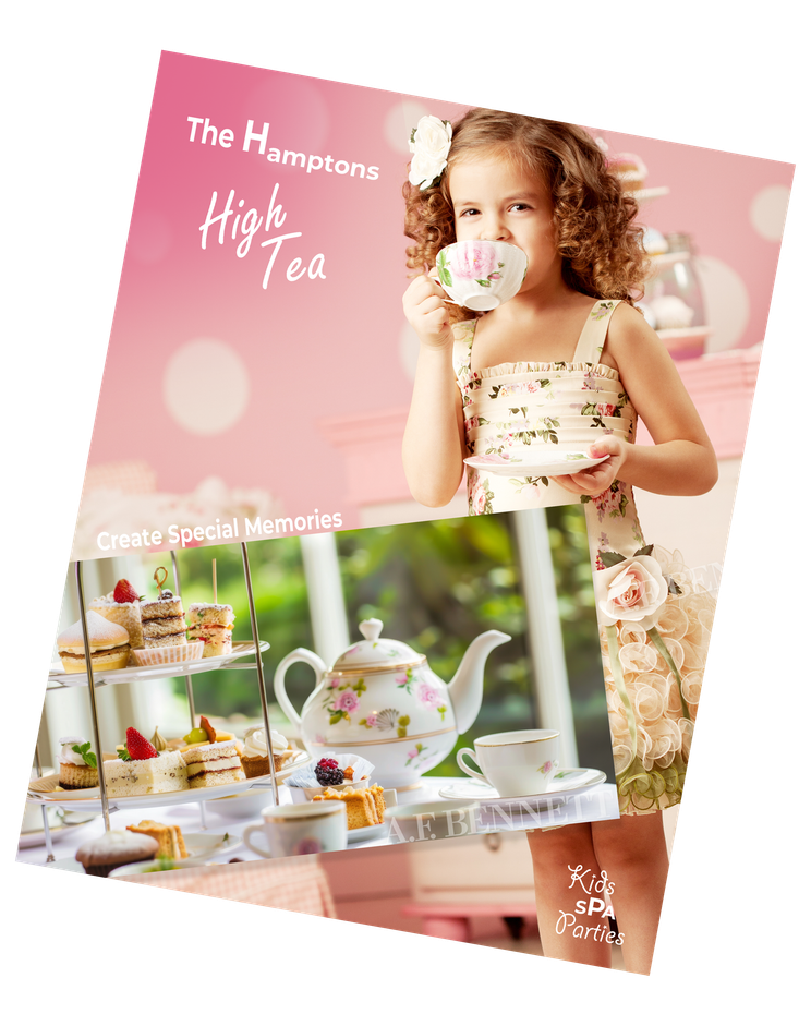 Kids love the Hamptons High Tea as part of their spa party. 