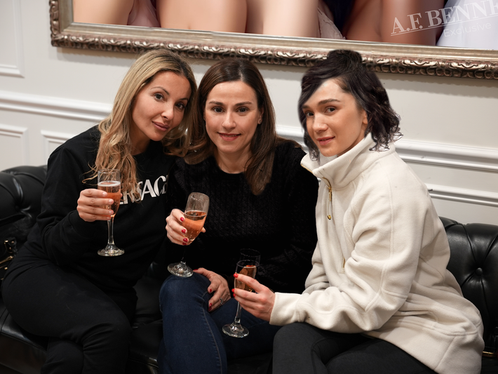 Moms have their own place to relax during their kids spa party.