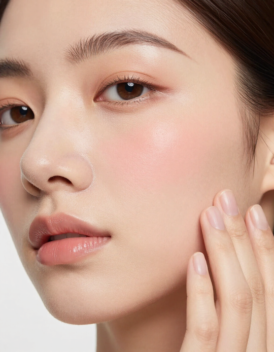 Microneedling smooth skin close-up