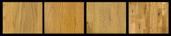 Four wooden blocks, each a different shade of tan and brown.