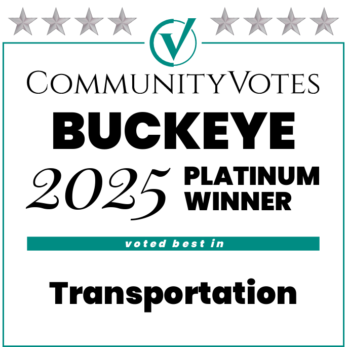 CommunityVotes Buckeye 2025 Platinum Winner badge for Transportation