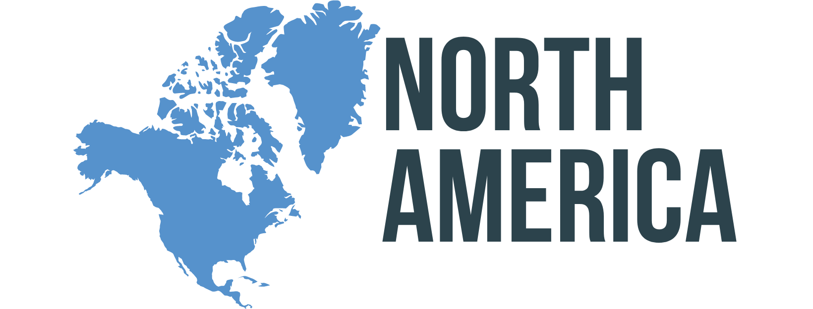 north america A logo for north america with a map of north america