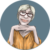 A cartoon drawing of a woman wearing glasses and a yellow shirt | Elgin, IL | 'I' in Team Series By IA Business Advisors A cartoon drawing of a woman wearing glasses and a yellow shirt | Elgin, IL | 'I' in Team Series By IA Business Advisors