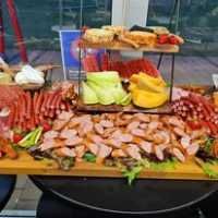 table full of food