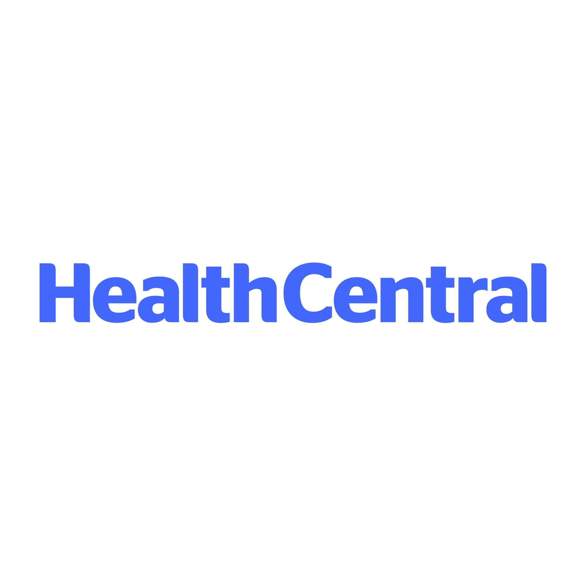 Blue “HealthCentral” logo on a white background