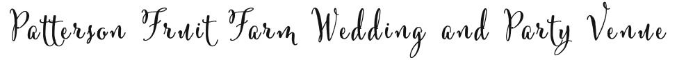 Patterson Fruit Farm Wedding and Party Venue.