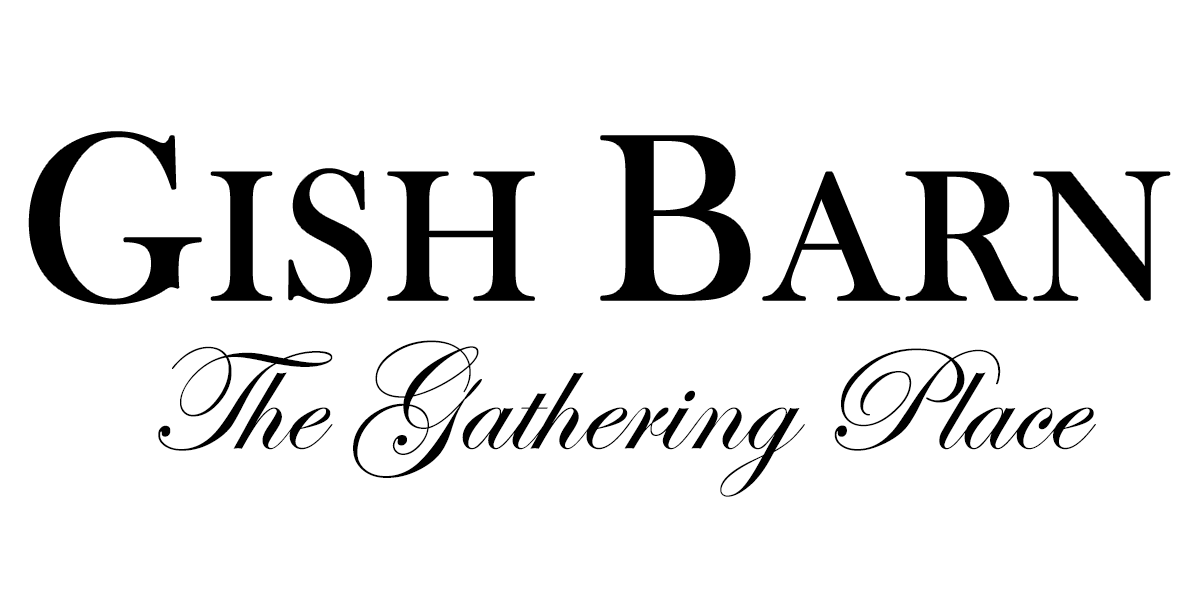 GISH BARN logo with 