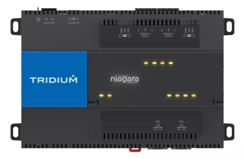 A tritium niagara controller is shown on a white background