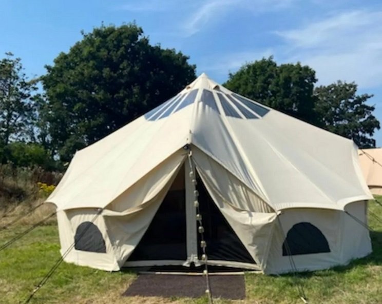 Bell tents at Llanfair Hall Anglesey