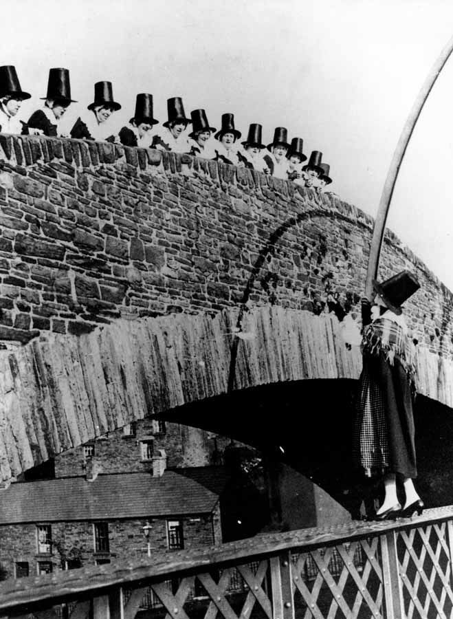 The choir on the Old Bridge in Pontypridd