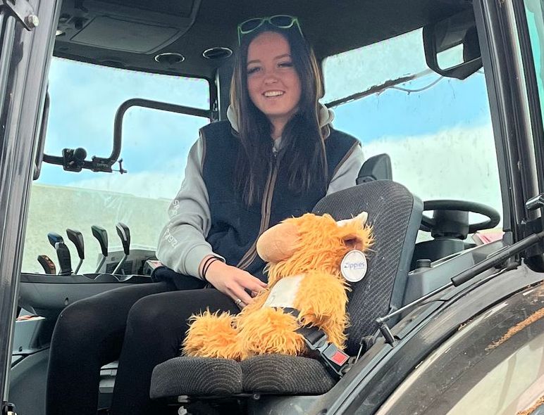 Jaz is a dynamic member of the team, having joined us just over seven months ago. She has quickly become an integral part of our operations, whether in the yard or with the forestry team. Her trusty sidekick, George the Highland cow, never leaves her side. 