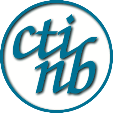 Un logo bleu et blanc pour cti rib