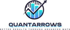 Logo: Blue bars inside a circle with a rising arrow,